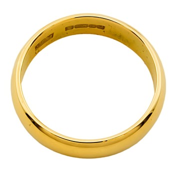 18ct Gold 4.6g Wedding Ring size M